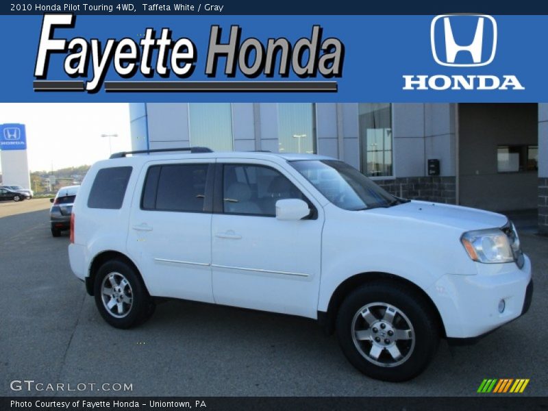 Taffeta White / Gray 2010 Honda Pilot Touring 4WD