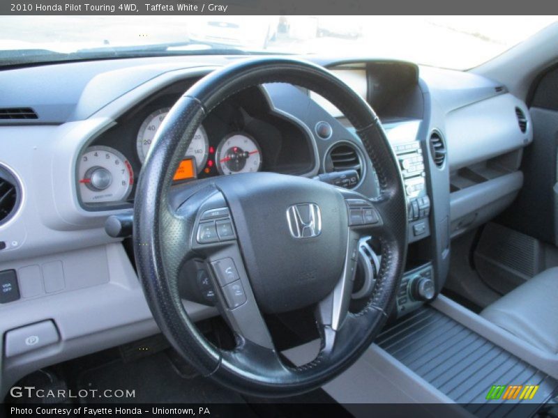 Taffeta White / Gray 2010 Honda Pilot Touring 4WD