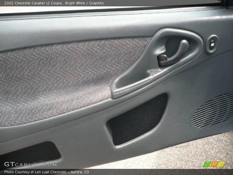 Bright White / Graphite 2002 Chevrolet Cavalier LS Coupe
