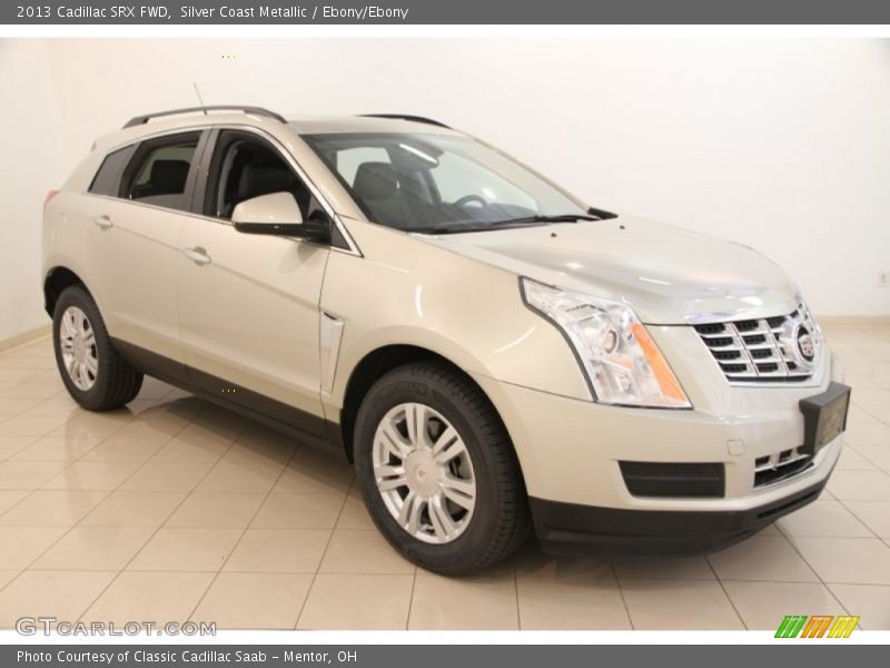Silver Coast Metallic / Ebony/Ebony 2013 Cadillac SRX FWD