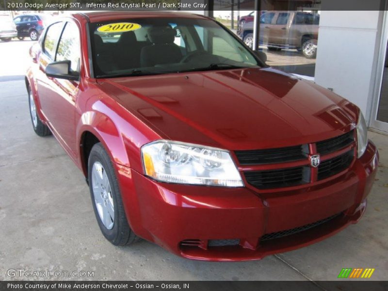 Inferno Red Crystal Pearl / Dark Slate Gray 2010 Dodge Avenger SXT