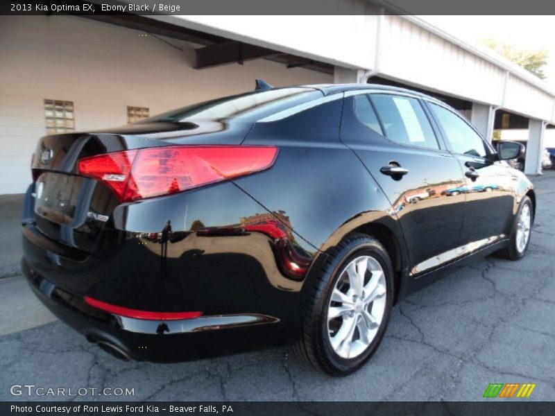 Ebony Black / Beige 2013 Kia Optima EX