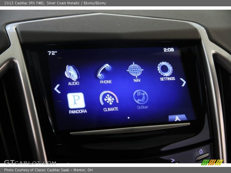 Silver Coast Metallic / Ebony/Ebony 2013 Cadillac SRX FWD