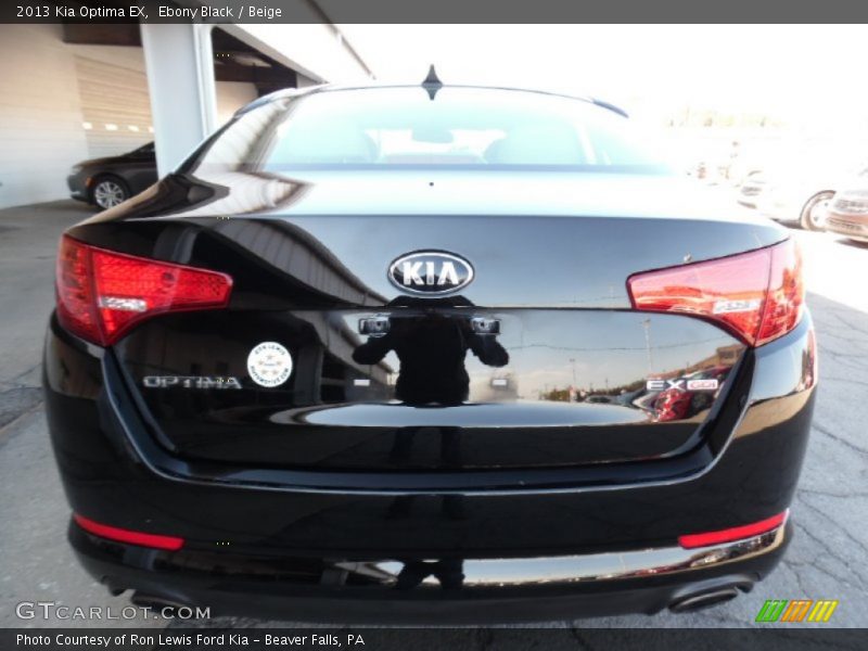 Ebony Black / Beige 2013 Kia Optima EX