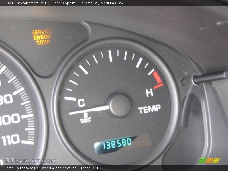 Dark Sapphire Blue Metallic / Medium Gray 2001 Chevrolet Venture LS