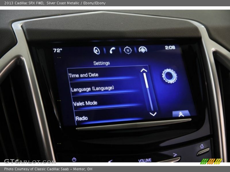 Silver Coast Metallic / Ebony/Ebony 2013 Cadillac SRX FWD