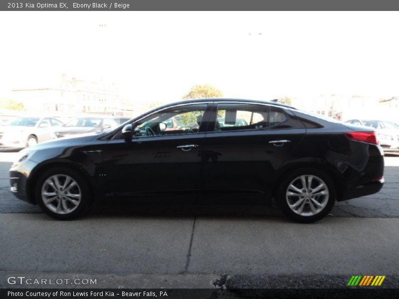 Ebony Black / Beige 2013 Kia Optima EX