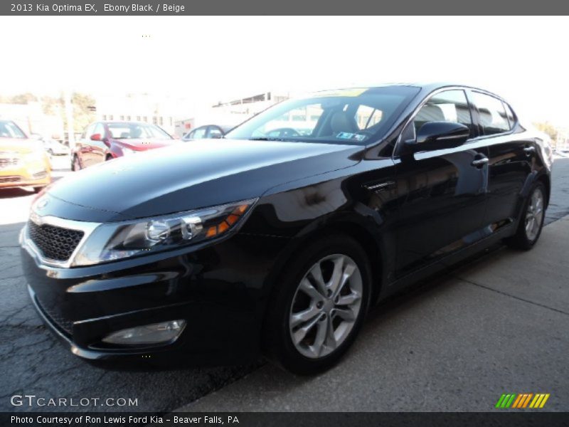 Ebony Black / Beige 2013 Kia Optima EX