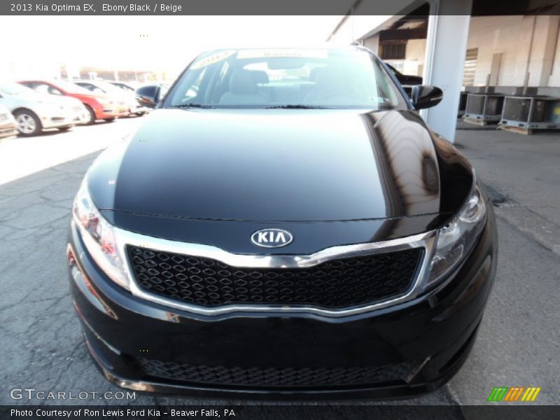 Ebony Black / Beige 2013 Kia Optima EX