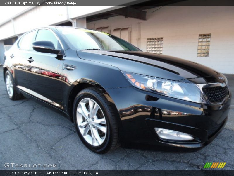 Ebony Black / Beige 2013 Kia Optima EX