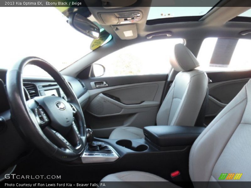 Ebony Black / Beige 2013 Kia Optima EX