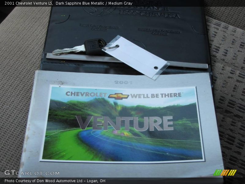 Dark Sapphire Blue Metallic / Medium Gray 2001 Chevrolet Venture LS