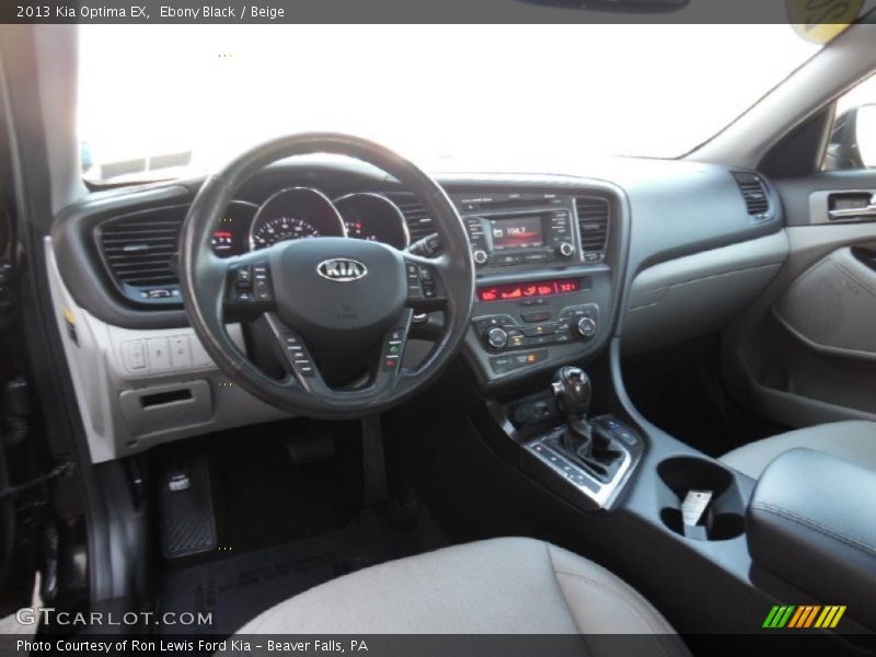 Ebony Black / Beige 2013 Kia Optima EX
