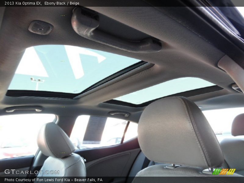 Ebony Black / Beige 2013 Kia Optima EX