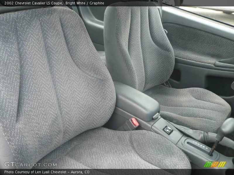 Bright White / Graphite 2002 Chevrolet Cavalier LS Coupe