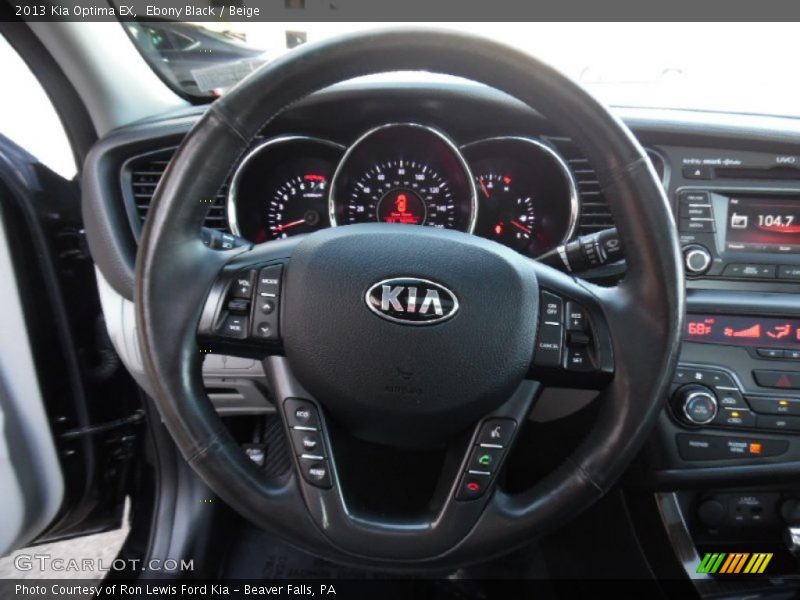 Ebony Black / Beige 2013 Kia Optima EX