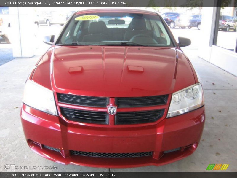 Inferno Red Crystal Pearl / Dark Slate Gray 2010 Dodge Avenger SXT