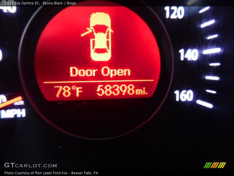 Ebony Black / Beige 2013 Kia Optima EX