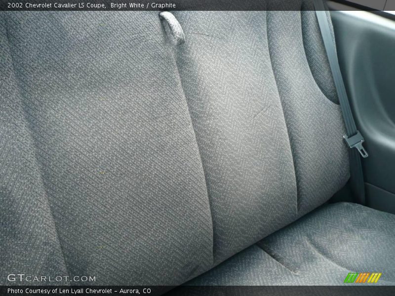 Bright White / Graphite 2002 Chevrolet Cavalier LS Coupe