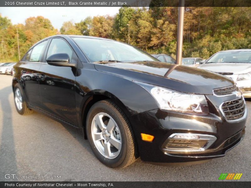 Black Granite Metallic / Jet Black 2016 Chevrolet Cruze Limited LT