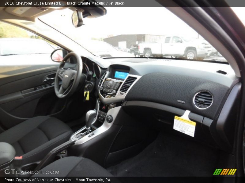 Black Granite Metallic / Jet Black 2016 Chevrolet Cruze Limited LT