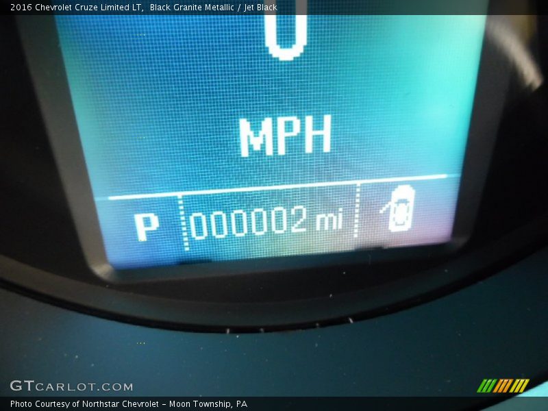 Black Granite Metallic / Jet Black 2016 Chevrolet Cruze Limited LT