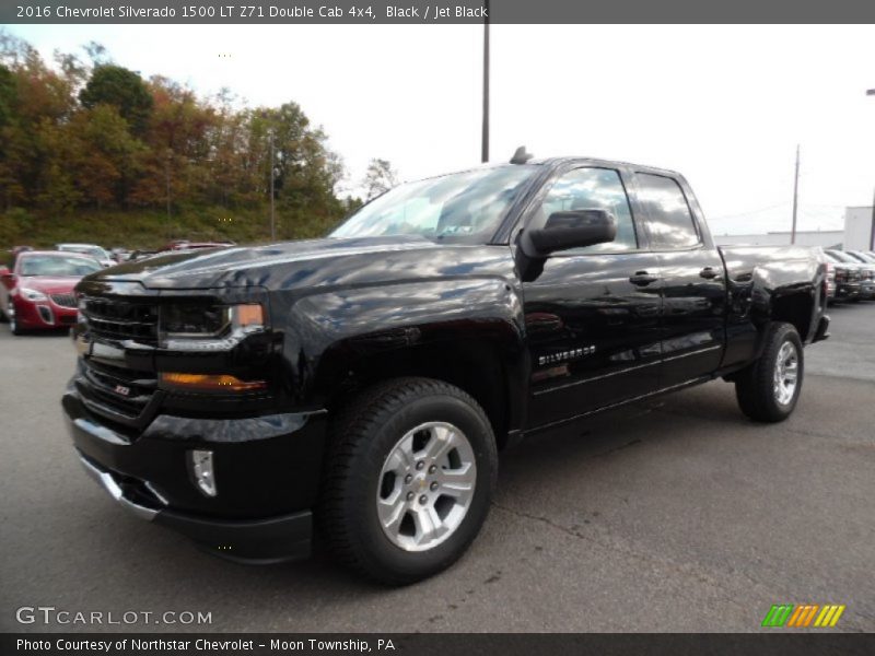 Black / Jet Black 2016 Chevrolet Silverado 1500 LT Z71 Double Cab 4x4