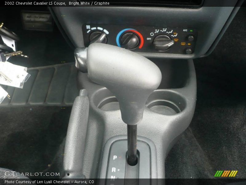 Bright White / Graphite 2002 Chevrolet Cavalier LS Coupe