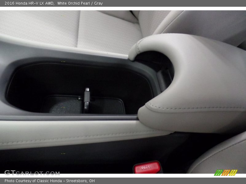 White Orchid Pearl / Gray 2016 Honda HR-V LX AWD