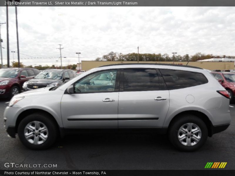 Silver Ice Metallic / Dark Titanium/Light Titanium 2016 Chevrolet Traverse LS