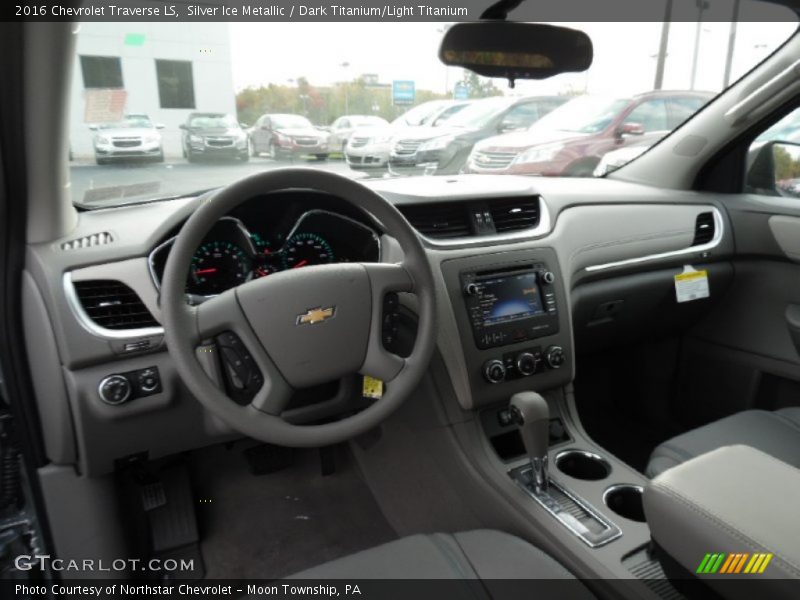 Silver Ice Metallic / Dark Titanium/Light Titanium 2016 Chevrolet Traverse LS