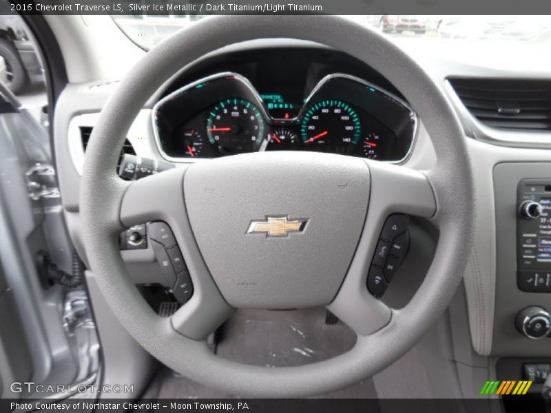 Silver Ice Metallic / Dark Titanium/Light Titanium 2016 Chevrolet Traverse LS