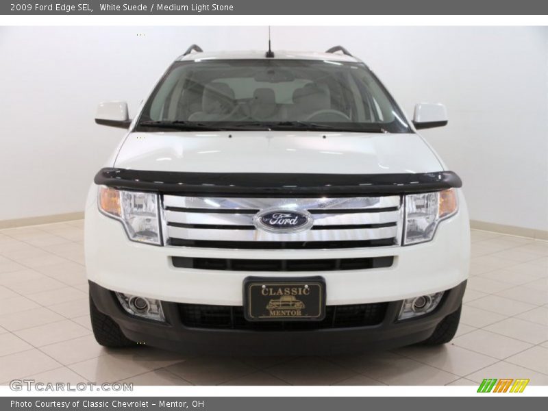White Suede / Medium Light Stone 2009 Ford Edge SEL