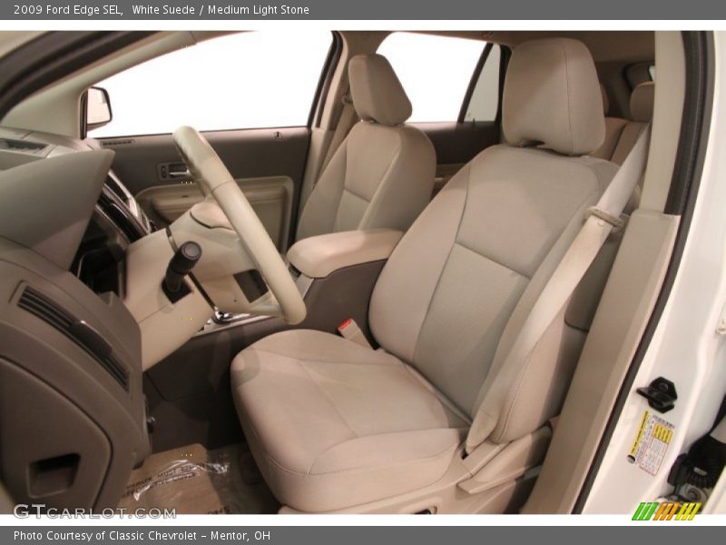 White Suede / Medium Light Stone 2009 Ford Edge SEL