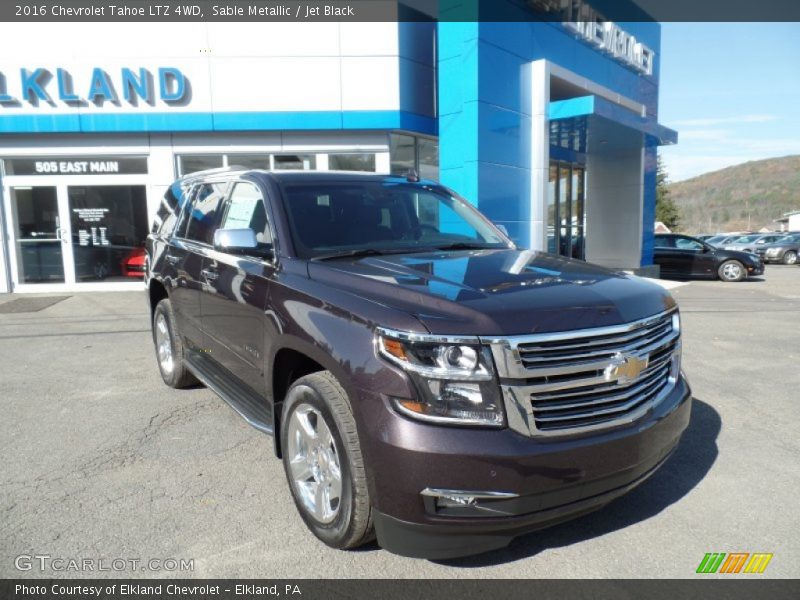 Sable Metallic / Jet Black 2016 Chevrolet Tahoe LTZ 4WD