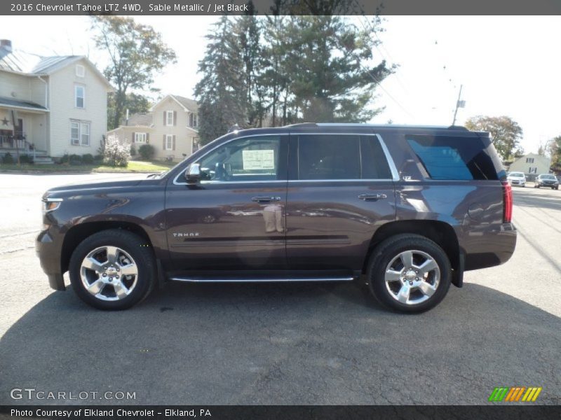 Sable Metallic / Jet Black 2016 Chevrolet Tahoe LTZ 4WD