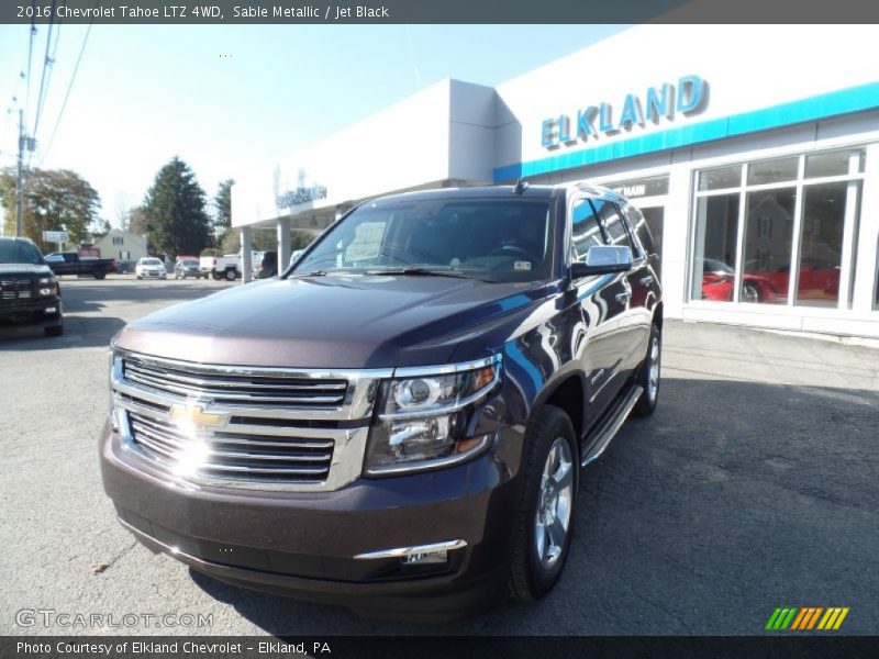 Sable Metallic / Jet Black 2016 Chevrolet Tahoe LTZ 4WD