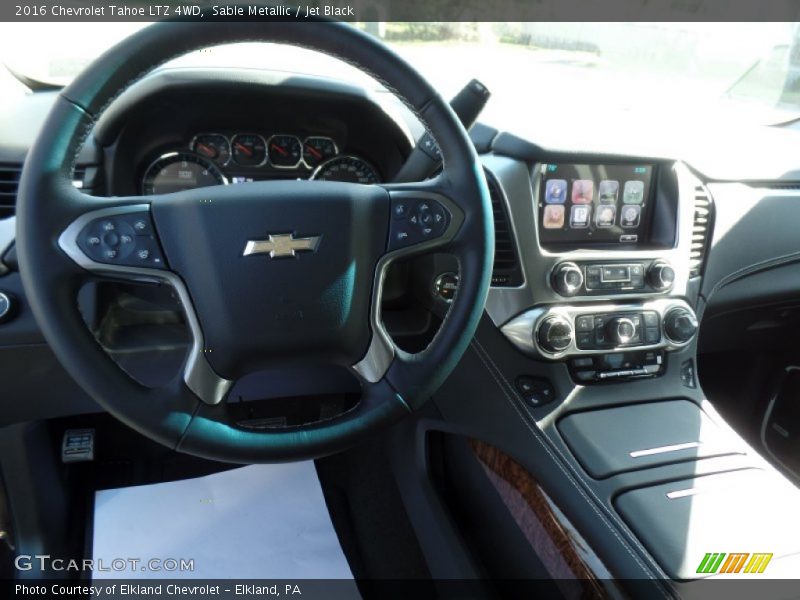 Sable Metallic / Jet Black 2016 Chevrolet Tahoe LTZ 4WD