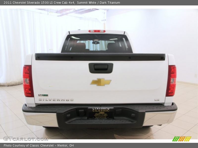 Summit White / Dark Titanium 2011 Chevrolet Silverado 1500 LS Crew Cab 4x4