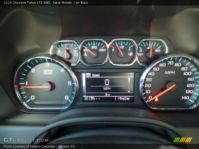 Sable Metallic / Jet Black 2016 Chevrolet Tahoe LTZ 4WD