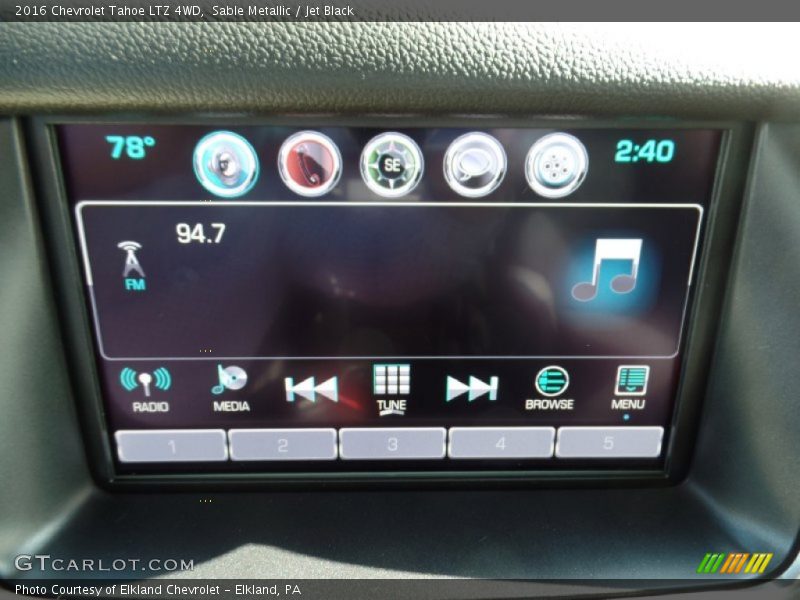 Sable Metallic / Jet Black 2016 Chevrolet Tahoe LTZ 4WD