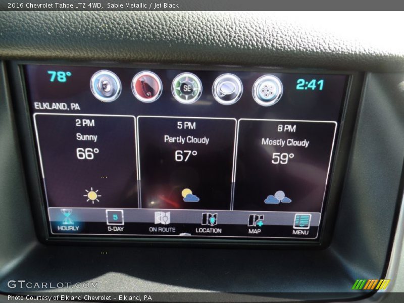 Sable Metallic / Jet Black 2016 Chevrolet Tahoe LTZ 4WD