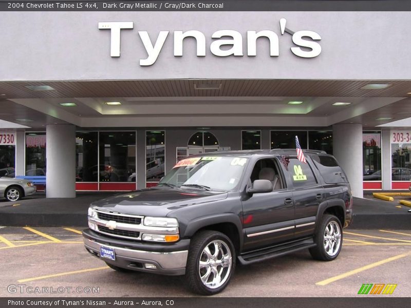 Dark Gray Metallic / Gray/Dark Charcoal 2004 Chevrolet Tahoe LS 4x4