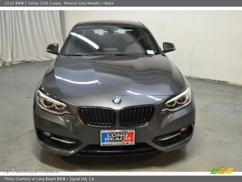 Mineral Grey Metallic / Black 2016 BMW 2 Series 228i Coupe