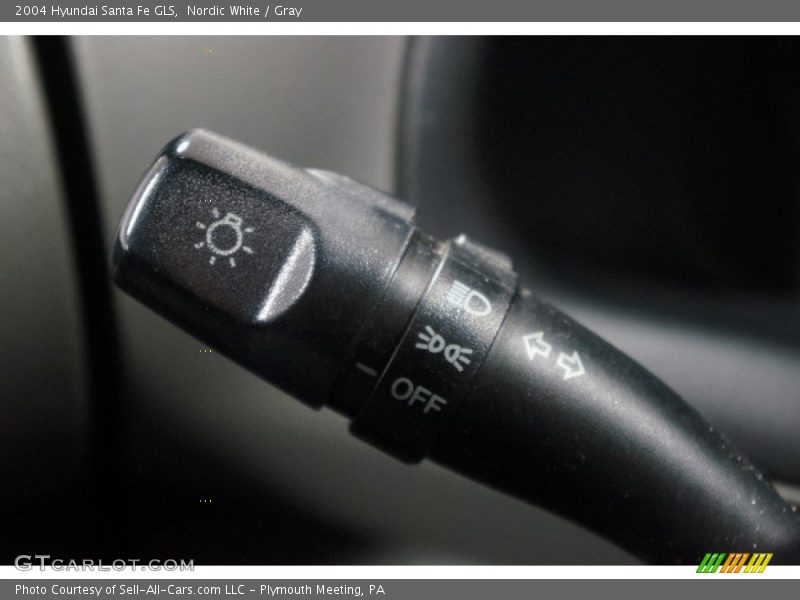 Nordic White / Gray 2004 Hyundai Santa Fe GLS