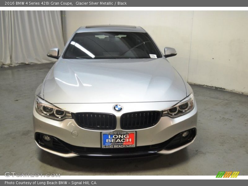 Glacier Silver Metallic / Black 2016 BMW 4 Series 428i Gran Coupe