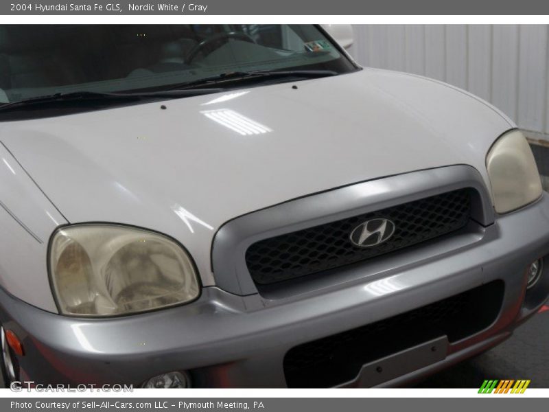 Nordic White / Gray 2004 Hyundai Santa Fe GLS