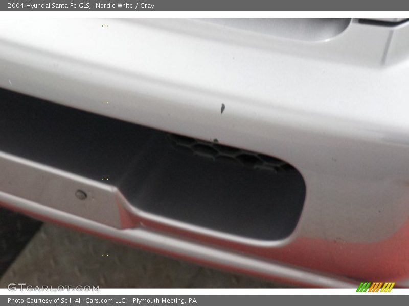 Nordic White / Gray 2004 Hyundai Santa Fe GLS