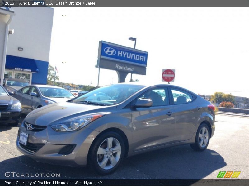 Desert Bronze / Beige 2013 Hyundai Elantra GLS