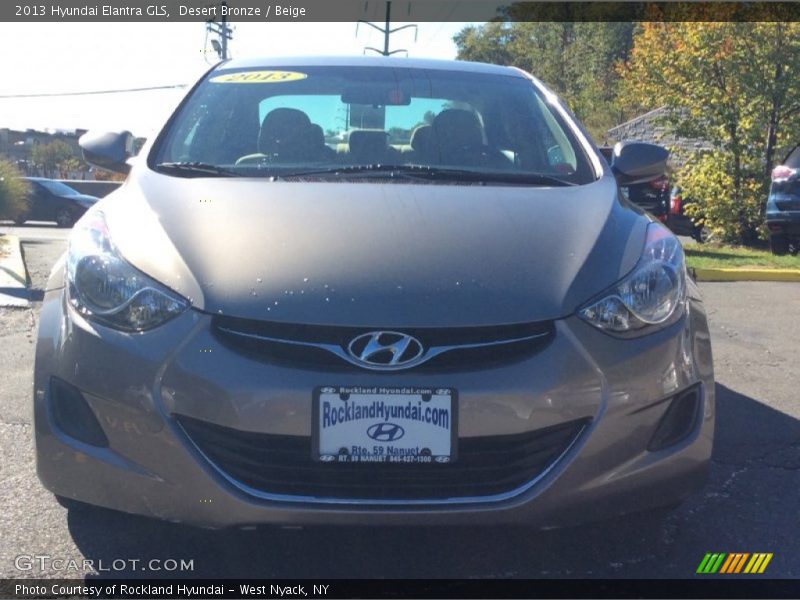 Desert Bronze / Beige 2013 Hyundai Elantra GLS